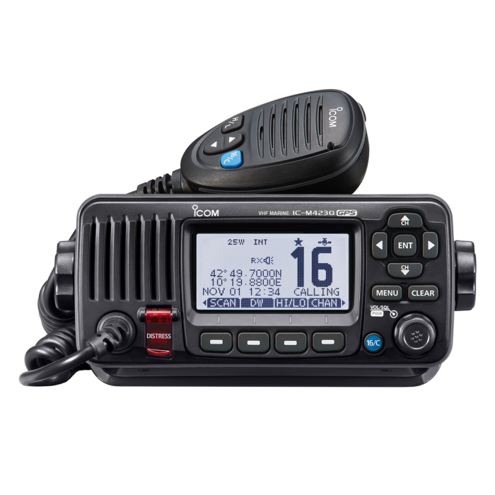 Icom M423GE Fixed Mount Marine VHF Radio with GPS