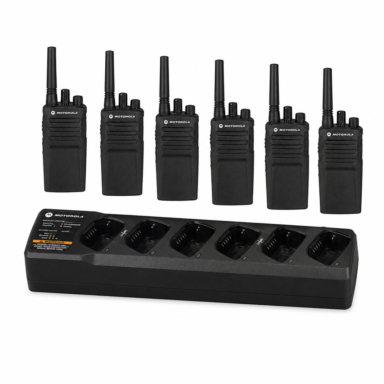 Motorola XT420 Six Pack with Multi Unit Chargers PMR446 License Free Radio